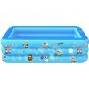 Kingso - Swimming Pool Garden Outdoor Inflatable Paddling Pool Blue 210x135x55cm by ManoMano on Pools Geek
